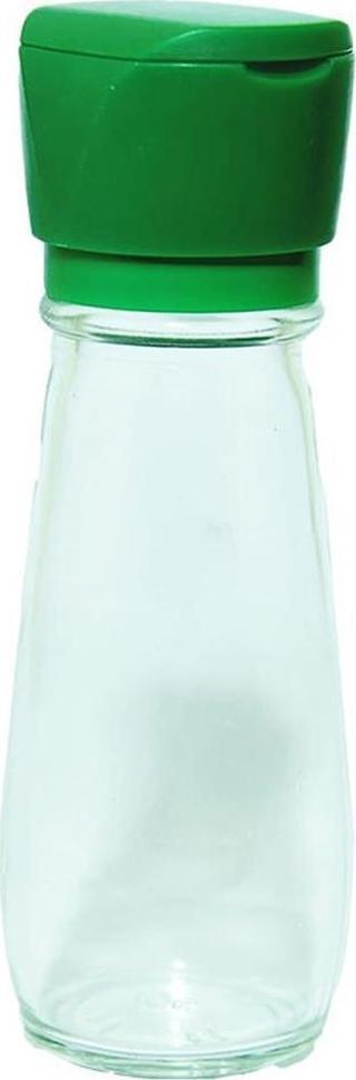 Tuz Karabiber Değirmeni Baharat Öğütücü Cam Değirmen Yeşil Renk