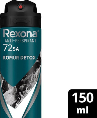 Rexona Men Kömür Detox 72 Saat Üstün Koruma Erkek Deodorant 150ML