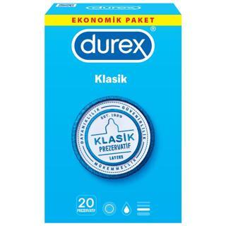Durex Klasik Prezervatif 20li Tek Paket