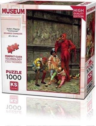 Ks Games Puzzle 1000 Parça Jesters Playing “Cochonnet” 