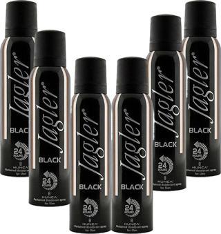 Jagler Deodorant For Men Black 150 ml X 6 Adet