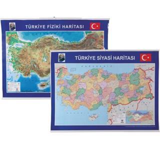 Gülpaş Türkiye fiziki ve Siyasi Harita Çıtalı 70*100