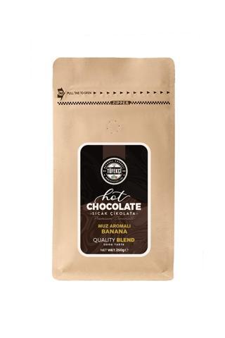 By Tüfekçi Muz Aromalı Sıcak Çikolata Gerçek Şeker Yüksek Kakao 10 Bardak 250 Gr