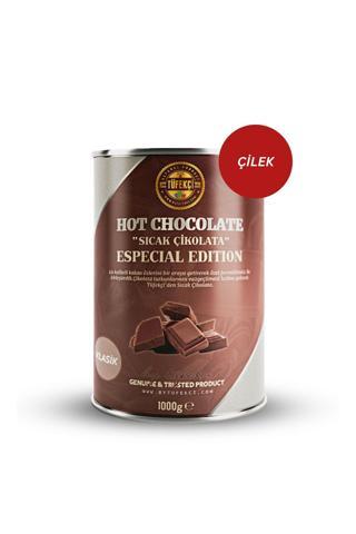 By Tüfekçi Sıcak Çikolata Çilek Yüksek Kakao Gerçek Şeker 1000 Gr