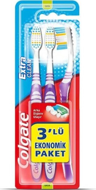 Colgate Diş Fırçası Extra Clean 2+1 Med