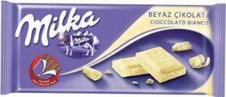 Milka Beyaz Sütlü Tablet Çikolata 80 Gr.