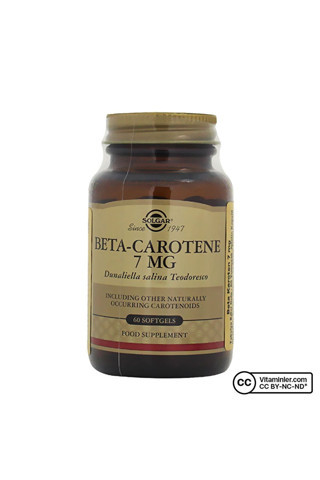 Solgar Beta Carotene 7 Mg 60 Kapsül - AROMASIZ
