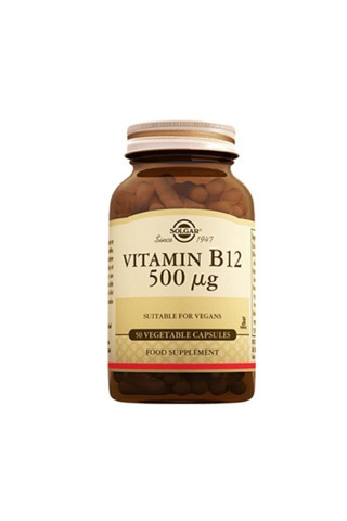 Solgar Vitamin B12 500 mcg 50 Kapsül