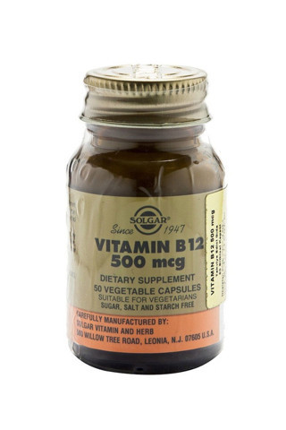 Solgar Vitamin B12 500 Mcg 50 Kapsül