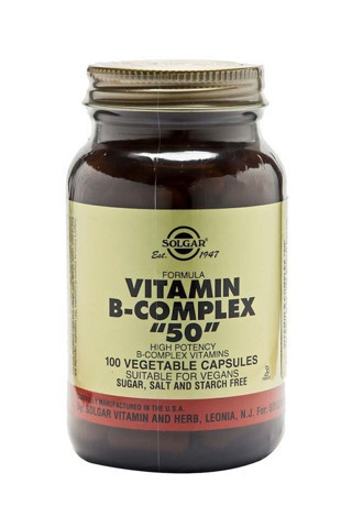 Solgar Vitamin B-Complex 50 100 Kapsül