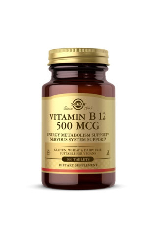 Solgar Vitamin B12 500 mcg 50 Kapsül