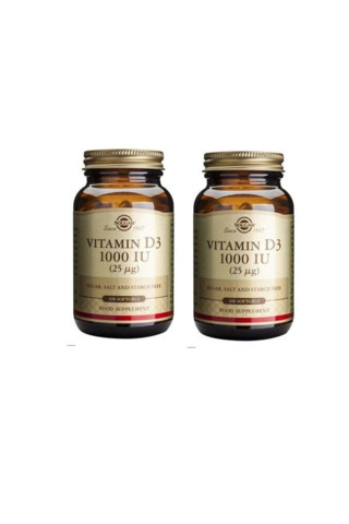 Solgar Vitamin D3 1000ıu 100 Kapsül 2 Adet
