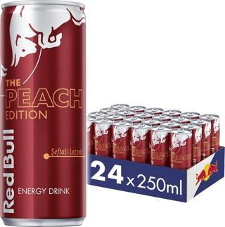 Red Bull Enerji Içeceği, Şeftali, 250 ml (24'lü Paket, 24 x 250 Ml)