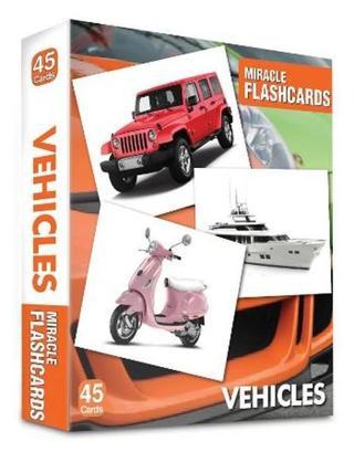 Miracle Flashcards Vehicles - 45 Pictures - Kolektif  - MK Publications