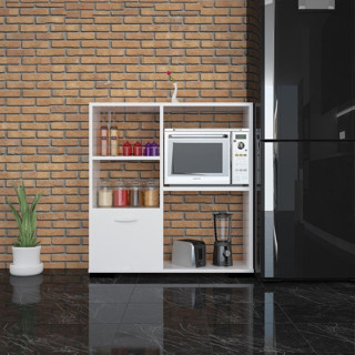 Modilayn Mutfak Dolabı Mikro Dalga Dolabı Bolmeli Rarflı Dolap Ofis Dolabı Çok Amaçlı Dolap