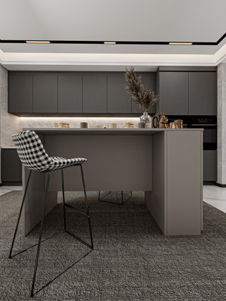 Asra Trend %100 MDFLAM 150cm Dolaplı Yüksek Mutfak Adası Yemek ve Bar Masası MA-04