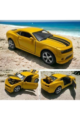 Pshoplay Metal Oyuncak Araba 1:36 Ölçek Bagaj Açılır Çek Bırak Sarı Model Araba