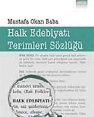 Halk Edebiyatı Terimleri Sözlüğü - Mustafa Okan Baba - Heyamola Yayınları