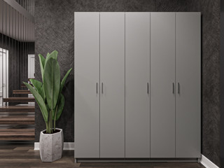 Asra Trend MDF Vestiyer & Portmanto & Ayakkabılık - 150x180x33cm, Askılı, Çok Raflı, Kapaklı V-09