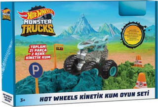 Mattel Hot Wheels Monster Trucks Kınetik Kum Oyun Seti HHJ36
