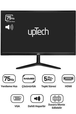 UPTECH HD190S 19 inc Geniş Ekran 75 Hz 5ms VGA,HDMI,SES Dahili Hoparlör Led Monitör