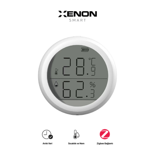 ZipBee Dijital Akıllı Sıcaklık Ve Nem Ölçer Termometre