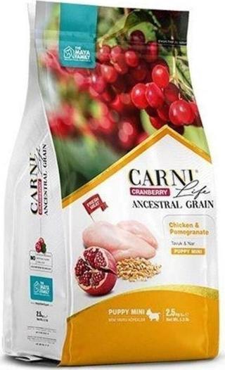 Carni Life Az Tahıllı Tavuk Nar Ve Kızılcıklı Mini Irk Yavru Köpek Maması 2.5 Kg