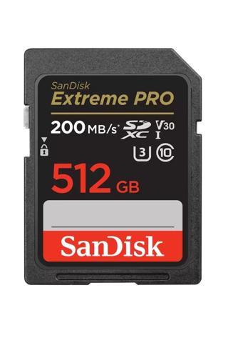 Sandisk Extreme Pro 512gb 200/140mb/s Sdxc V30 Uhs-ı U3 Hafıza Kartı Sdsdxxd-512g-gn4ın