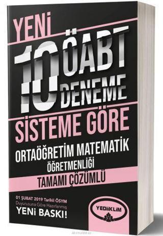 ÖABT ORTAÖĞRETİM MATEMATİK 10 DENEME - YEDİİKLİM YAYINLARI - Yediiklim Yayınları