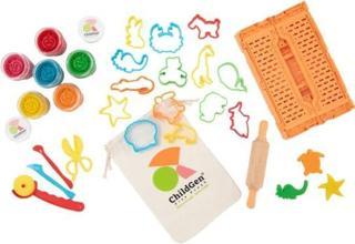 Childgen Play Dough Doğal Oyun Hamuru Büyük Set - Katlanır Kasalı - Turuncu