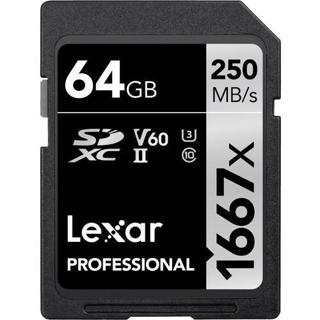 Lexar 64GB 1667X SD UhsI V60 160MB/S Hafıza Kartı