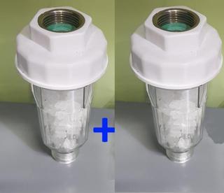 Kireç Önleyici Silifoz Filtre, giriş metal bağlantılı 2 Adet Çamaşır ve Bulaşık Su Arıtma