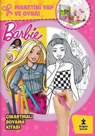 Barbie Çıkartmalı Boyama Kitabı - Maketini Yap ve Oyna! - Kolektif  - Doğan Çocuk