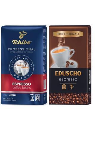 Tchibo Profesional Espresso Çekirdek Kahve 1 kg + Eduscho Espresso Profesional Çekirdek Kahve 1 kg