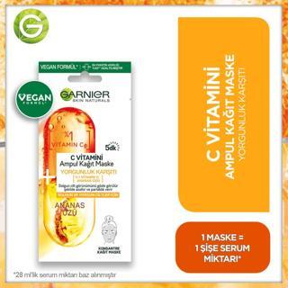 Garnier C Vitamini Yorgunluk Karşıtı Ampul Kağıt Maske