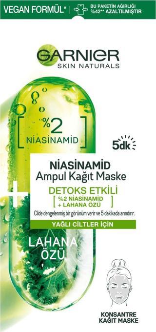 Garnier Niasinamid Detoks Etkili Ampul Kağıt Maske