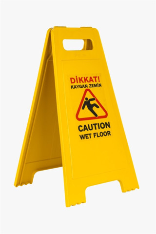 Masser Yangın Söndürme Kaygan Zemin Uyarı Levhası - Baskılı