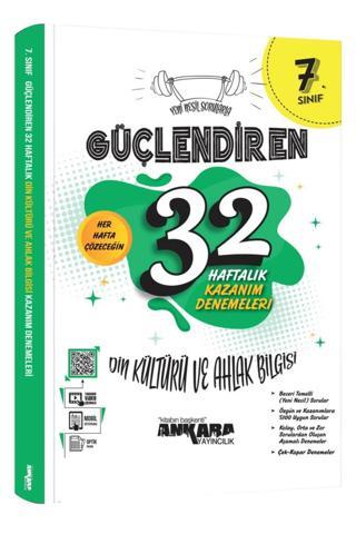 7. Sınıf Güçlendiren Din Kültürü Ve Ahlak Bilgisi 32 Haftalık Kazanım Denemesi - Ankara Yayıncılık