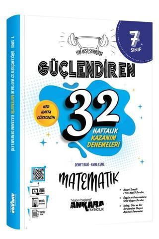 7. Sınıf Güçlendiren Matematik 32 Haftalık Kazanım Denemesi (yeni Baskı) - Ankara Yayıncılık