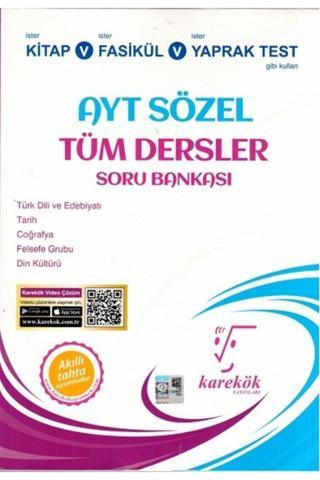 Karekök Yayınları Ayt Sözel Tüm Dersler Soru Bankası - Karekök Eğitim Yayınları