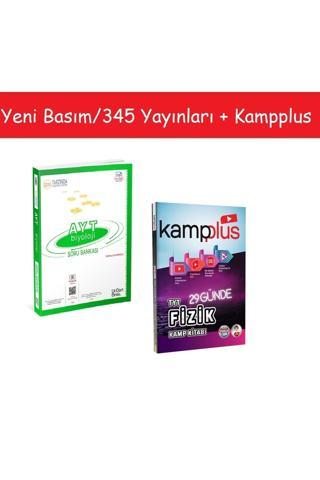 345 Yayınları Ayt Biyoloji Soru Bankası & Kampplus 29 Günde Tyt Fizik Kampı - Tonguç Yayınları