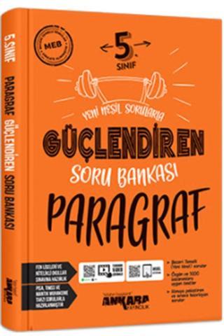 Ankara Yayıncılık 5. Sınıf Paragraf Güçlendiren Soru Bankası - Üç Dört Beş Yayınları