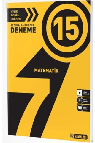7.sınıf Matematik 15 Li Deneme Hız Yayınları - Tonguç Akademi