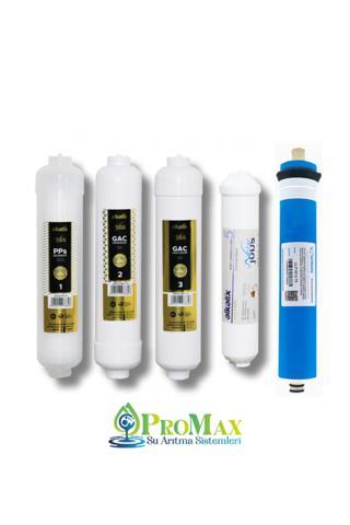 Promax Su Arıtma Cihazı Filtresi Vontron Membranlı Kapalı Kasa Cihazlara Uyumlu %100 Coconut Tatlandırıcı