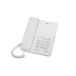 Beyaz Analog Masa Üstü Kablolu Telefon Tm140
