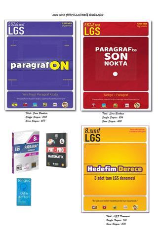 5,6,7. Sınıf ve LGS ParagrafON-Paragrafta Son Nokta ve Hedefim Derece Denemeleri İle Paragraf Deneme - Tonguç Akademi