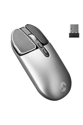 Everest Sm-620 2in1 Bluetooth 2,4ghz Şarjlı Metalik Gri Süper Sessiz Mobil-tv-pc Destekli Kablosuz Mouse
