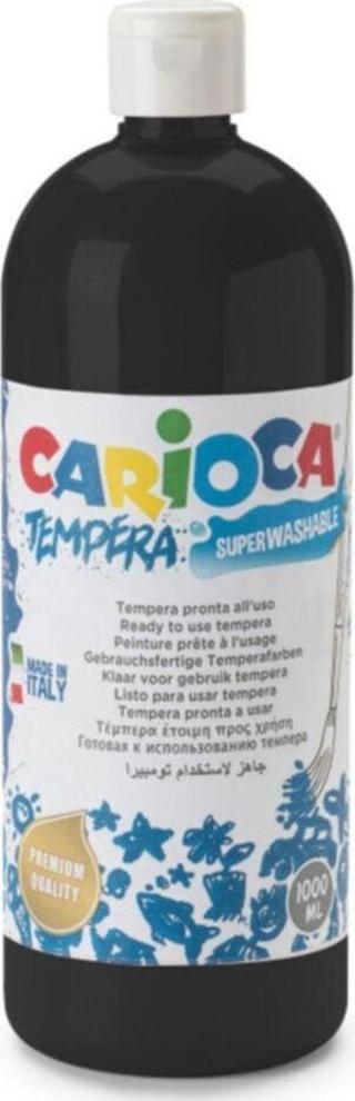 Carioca Tempera Yıkanabilir Poster Boya 1000 Ml. Siyah