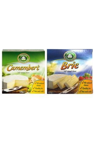 Kasarei Champignon Brie Petit 125 gr. & Camembert 125 gr. - 2'Li Set