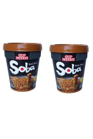Ülker Nıssın Soba Cup Japanese Curry 90 gr. x 2'Li Set Japon Nooudle Köri Kupası Instant Noodles